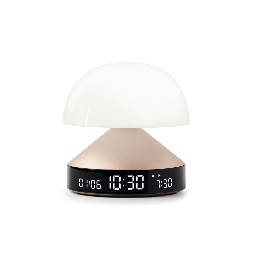 Lexon Mina Sunrise Alarm Clock Portable LED Lamp 11cm 蘑菇造型 可攜充電式 鬧鐘桌燈【A 級商品】