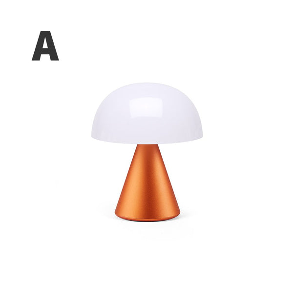 Lexon Mina Portable LED Lamp Medium 9.2cm 蘑菇造型 可攜充電式 桌燈 中尺寸【A 級商品】 - 生活風格 - 橘色 - restyle2050