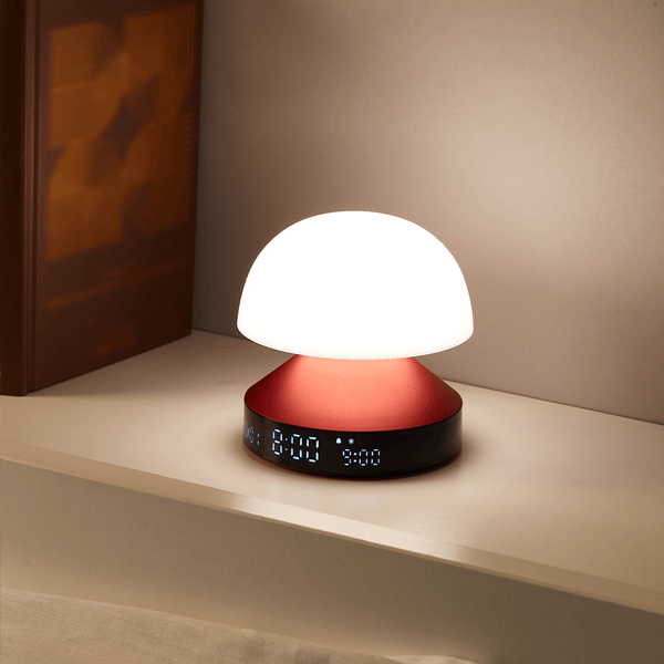 Lexon Mina Sunrise Alarm Clock Portable LED Lamp 11cm 蘑菇造型 可攜充電式 鬧鐘桌燈【A 級商品】 - 生活風格 - restyle2050