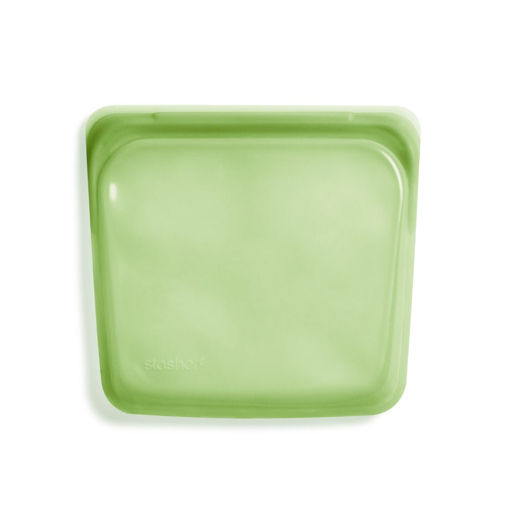Stasher 19x18cm 美國 方形 食材保鮮 / 矽膠密封袋 多用途收納袋 - 綠色【A 級商品】 - 廚房用品 - restyle2050