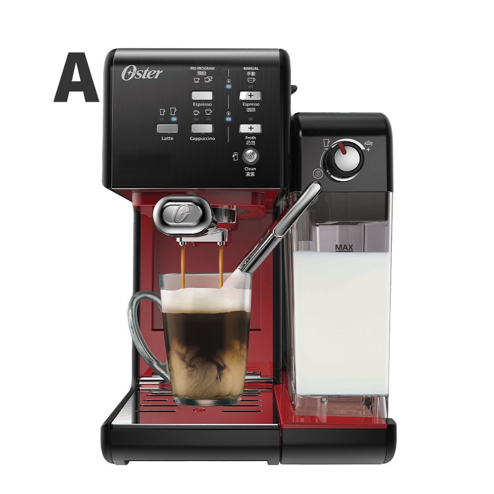 Oster 5+ 隨享義式膠囊兩用 半自動咖啡機 / 義式咖啡機 - 搖滾黑【A 級商品】 - 飲品家電 - 搖滾黑 - restyle2050